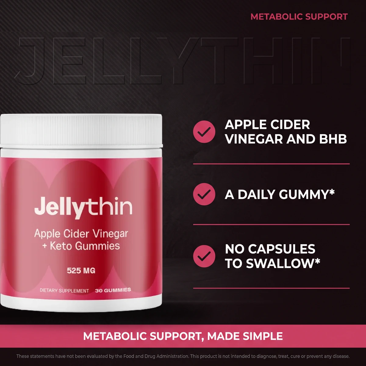 Why JellyThin: apple cider vinegar and BHB in a daily gummy instead of a capsule